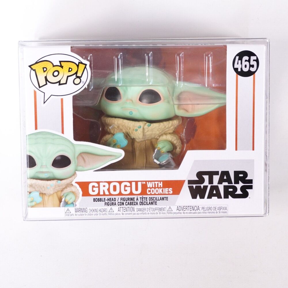 Funko Pop Star Wars #465 Grogu w/ Cookies Bobble-Head Figure Mandalorian New